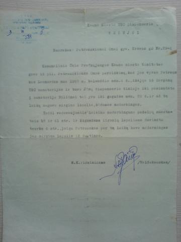 Daiktas Pažyma-1963 m.