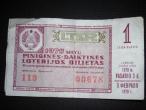 Daiktas sovietinis loterijos bilietas 1970m