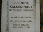Daiktas 1993 Kalendorius