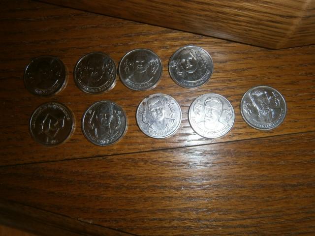 Daiktas Medaliai iš  kolekcijos  su krepšininkais 9 vnt