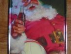 Daiktas metalinis kalėdinis atvirukas -,,coca cola,,