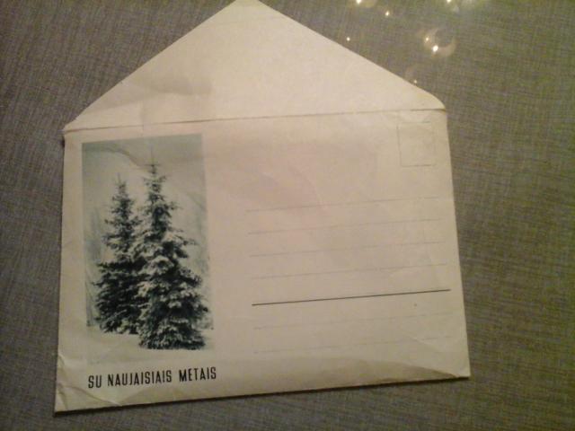 Daiktas senovinis naujametinis vokas, vokas