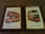 Daiktas du ireminti paveiksliukai su skotijos tramvajais. 
