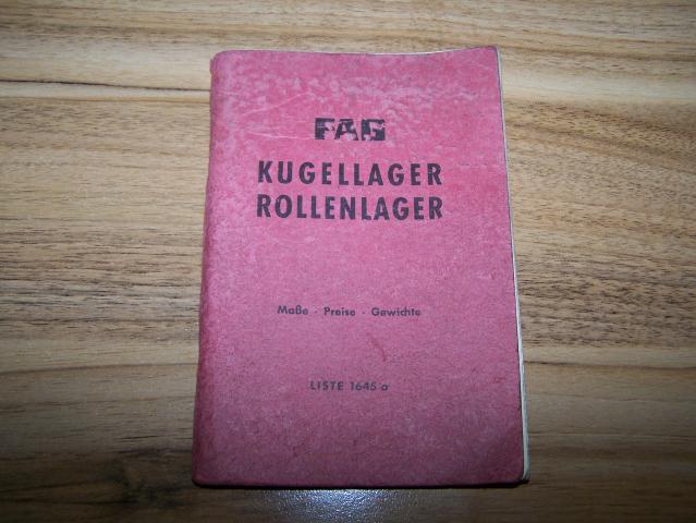 Daiktas "Fag" gamintojo guoliu katalogas-kainininkas 1962m.