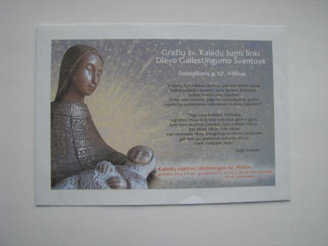 Daiktas Vokas  „su šv. Kalėdom“