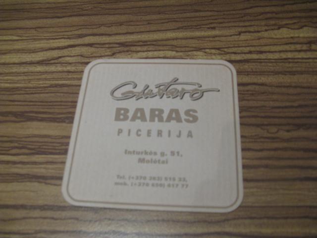 Daiktas Alaus padekliukas Gintaro baras