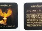 Daiktas Alaus padėkliukai #293 Grimbergen