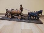 Daiktas medinukas.Austria 1924 Horse Drawn Wagon