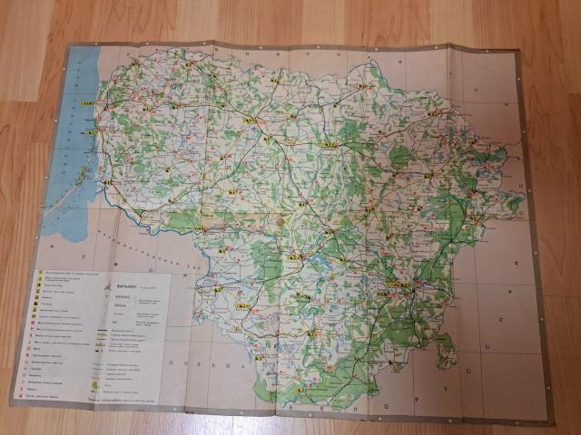 Daiktas Lietuvos žemėlapis 1,50€