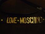 Daiktas Love Moschino juodas odinis dirzas