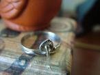 Daiktas mamos laikų sidabrinis žiedelis