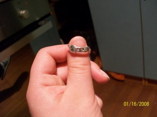 Daiktas sidabrinis ziedelis-dirzas