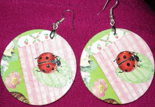 Daiktas Auskarai "Boružėlės"