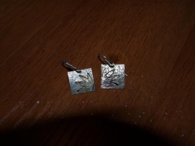 Daiktas originalus sidabriniai auskarai