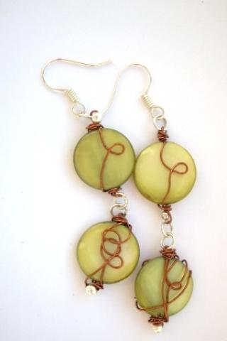 Daiktas Žalsvi auskarai