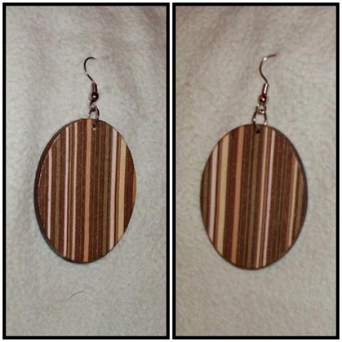 Daiktas Dekupažo auskarai