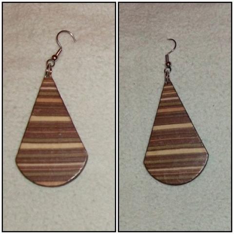 Daiktas Dekupažo auskarai