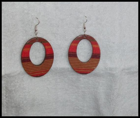 Daiktas Dekupažo auskarai