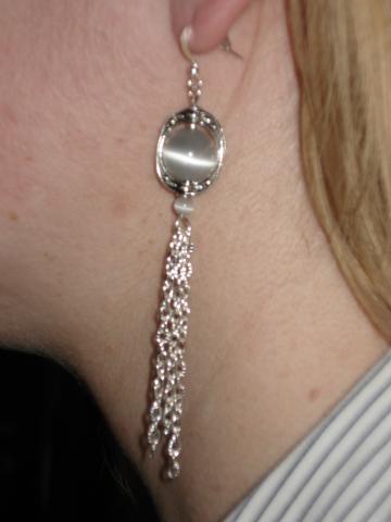 Daiktas Auskarai su kates akimi