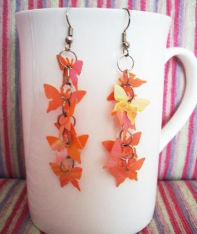 Daiktas Oranžiniai vasariški auskarai