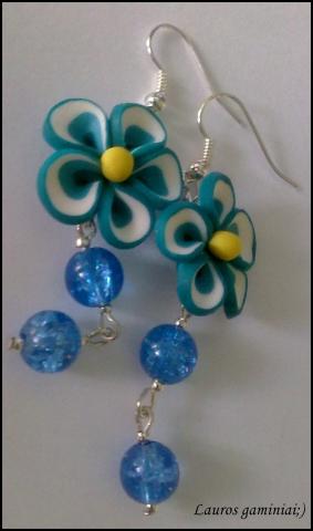 Daiktas mėlynos gėlytės