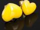 Auskarai „geltonos širdutės“ Radviliškis - parduoda, keičia (1)