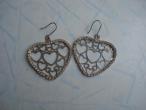 Daiktas auskarai širdelės