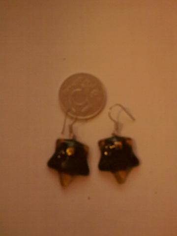 Daiktas Auskarai iš vitražinio stiklo