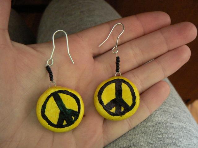 Daiktas Auskarai : "Peace"