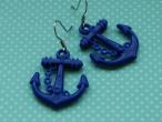 Daiktas Nauji auskarai "Mėlyni inkarai"