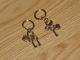Lengvo gelsvo metalo auskariukai su rakteliais ir sirdelem Kėdainiai - parduoda, keičia (3)