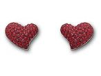 Daiktas Širdelės formos auskarai "Swarowski"