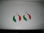 Daiktas Auskarai su Italijos vėliava