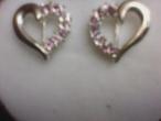 Daiktas  sidabriniai grazus sirdutes formos auskarai