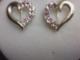  sidabriniai grazus sirdutes formos auskarai Utena - parduoda, keičia (1)
