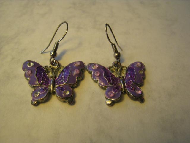 Daiktas Auskarai "Drugeliai"