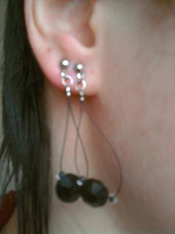 Daiktas Juodi auskarai