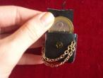 Daiktas sagė-tašytė su auksinėm grandinėlėm :)