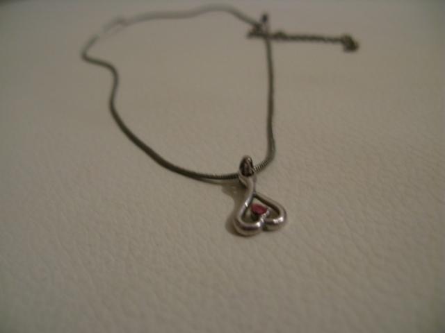 Daiktas Grandinėlė su pakabuku 'Rožinė širdelė'- už šokoladą*