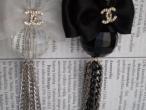 Daiktas nuostabus Chanel kalko pakabukai,Baltas /Juodas.