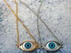 Daiktas Sidabro/aukso kaklo papuošalas - akis