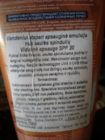 Daiktas Losjonas apsaugantis nuo saulės