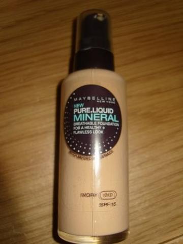 Daiktas Maybelline's Pure Liquid Mineral foundation 008 