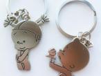 Daiktas raktu pakabukai Mergaite ir berniukas