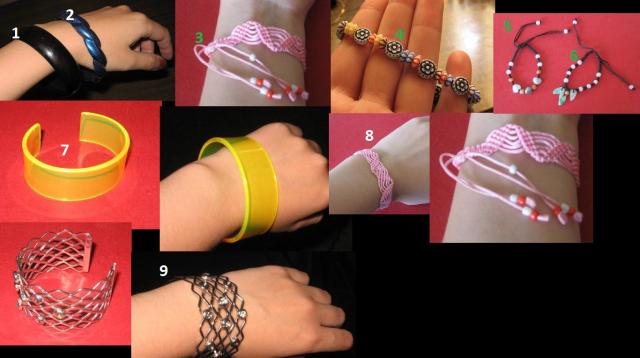 Daiktas Įvairios apyrankės