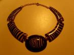 Daiktas Idomus kaklo papuošalas zebro raštu