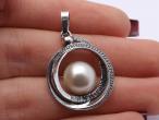Daiktas Sidabrinis Pakabukas su Perlu