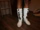 Balti batai su rudais akcentais Klaipėda - parduoda, keičia (2)