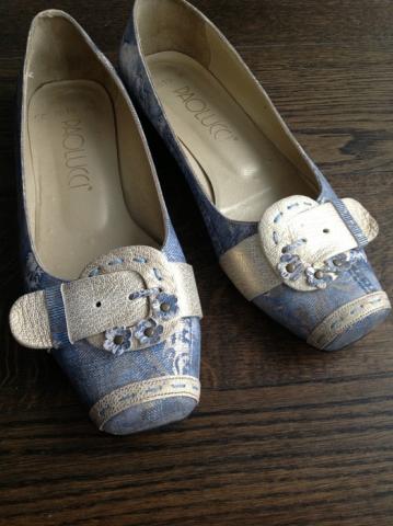 Daiktas Nauji odiniai įdomiai išmarginti bateliai