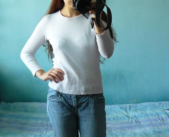 Daiktas Baltas plonas megztukas